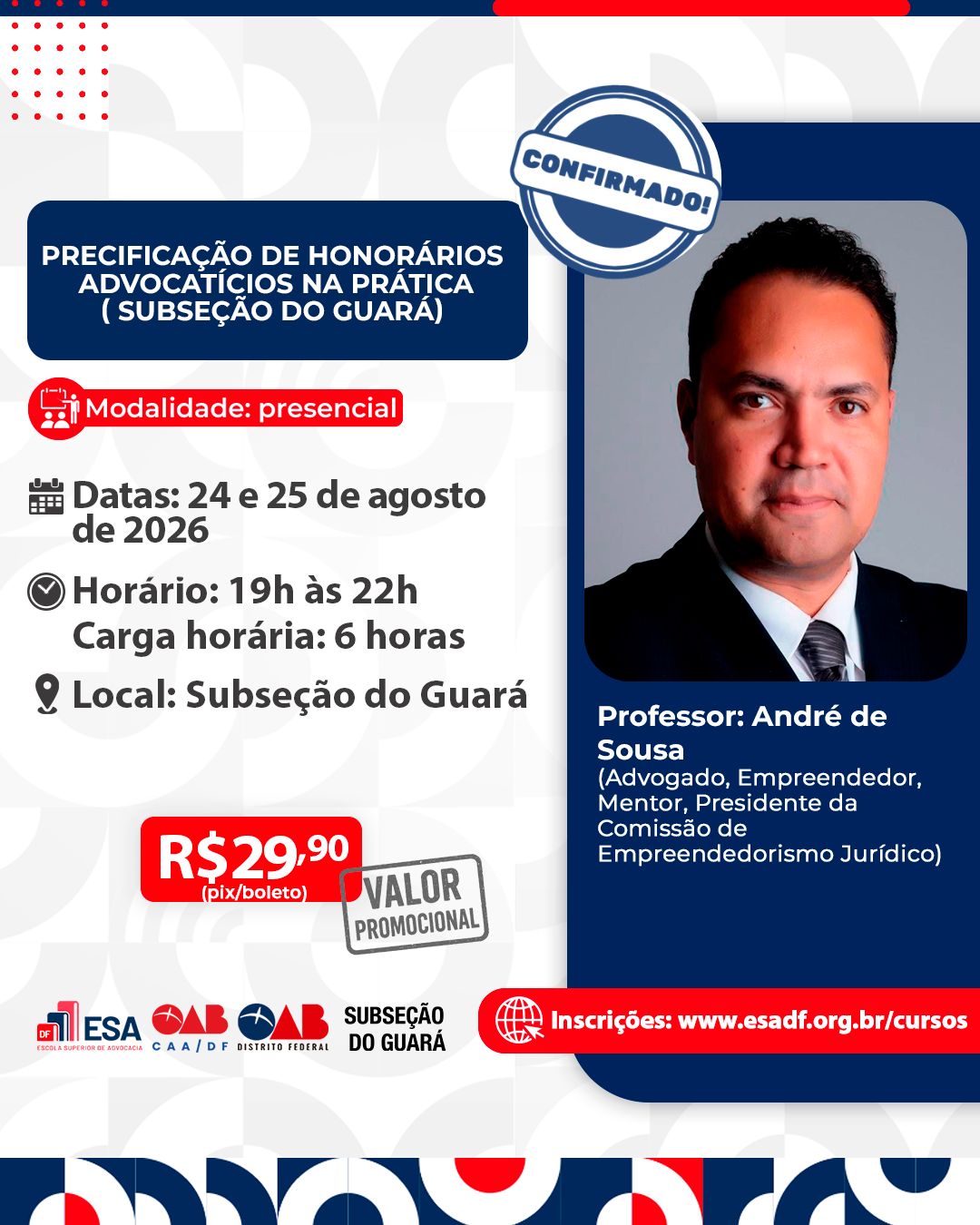 Precificação de Honorários Advocatícios na Prática - Subseção do Guará - ID 1006