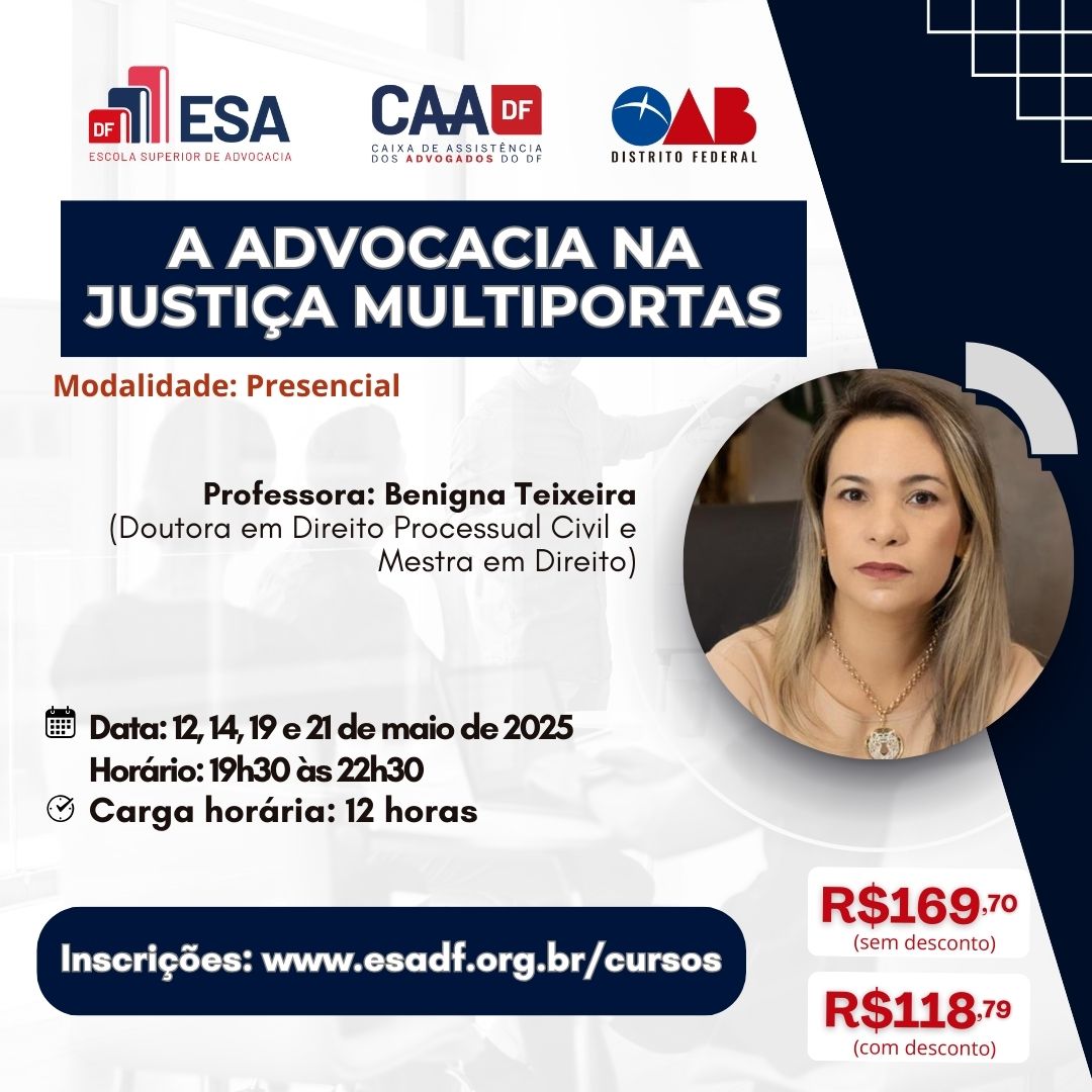 A Advocacia na Justiça Multiportas - ID 832