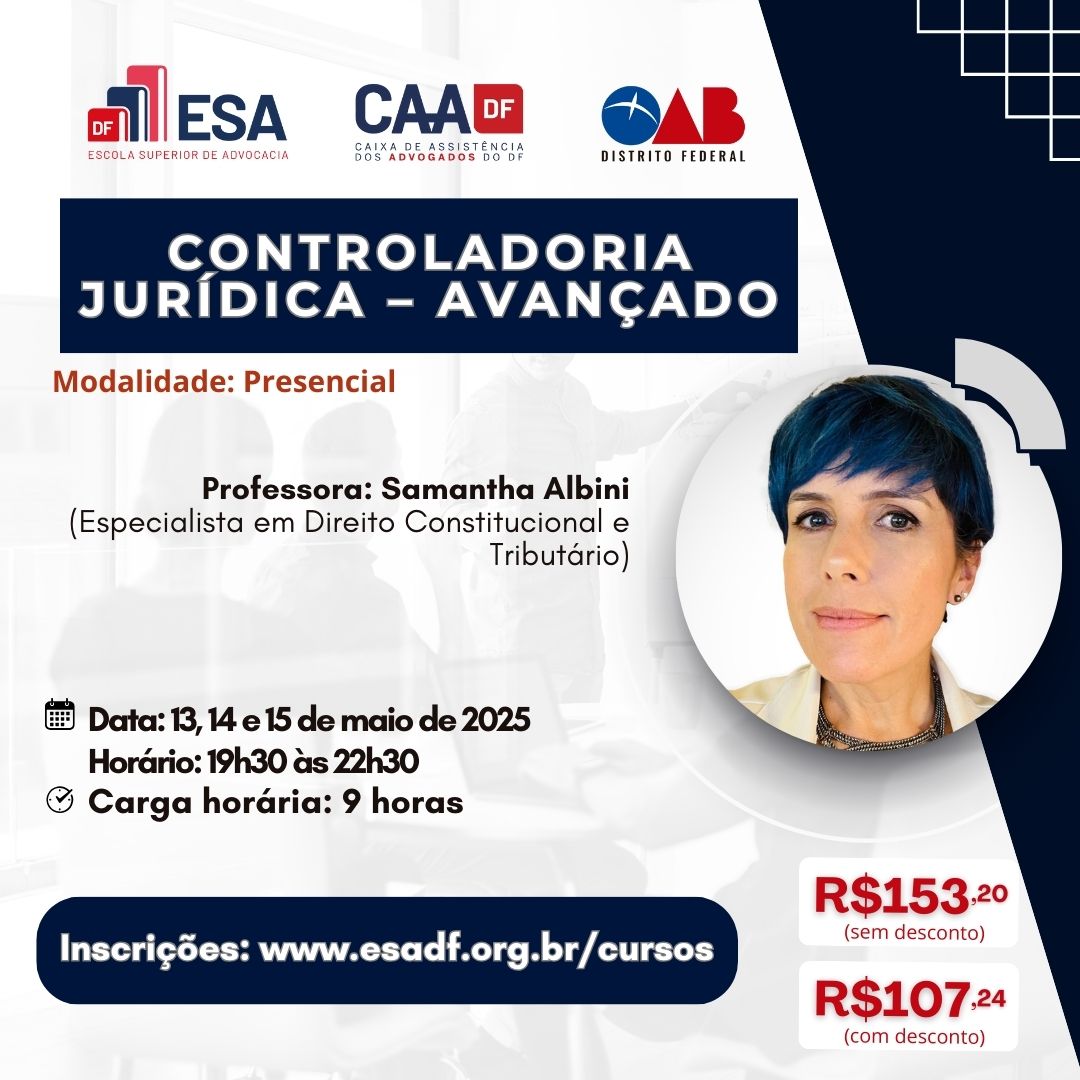 Controladoria Jurídica - Avançado - ID 826