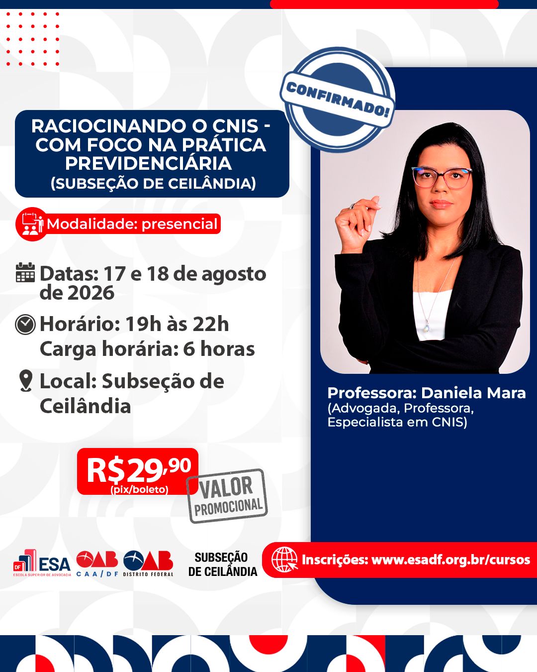Raciocinando o CNIS - com foco na prática previdenciária - Subseção de Ceilândia - ID 1002