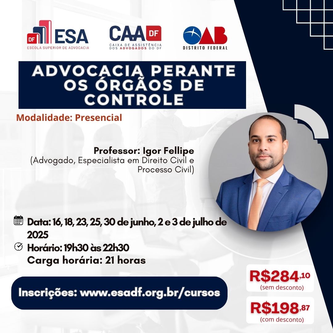 Advocacia Perante os Órgãos de Controle - ID 833