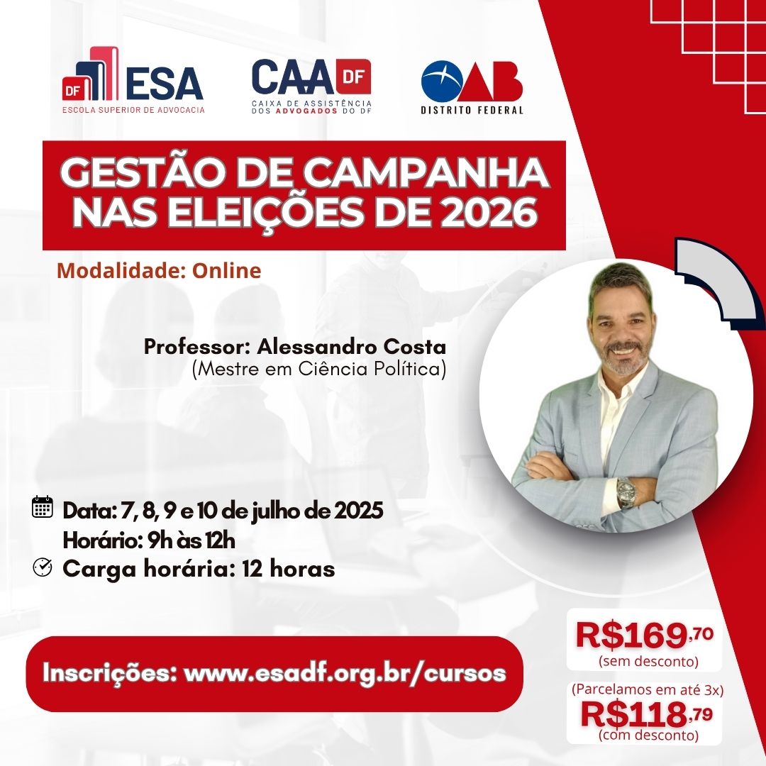 Gestão de Campanha nas Eleições de 2026 - ID 846