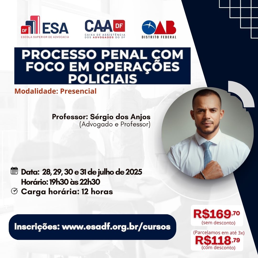 Processo Penal com foco em Operações Policiais - ID 852