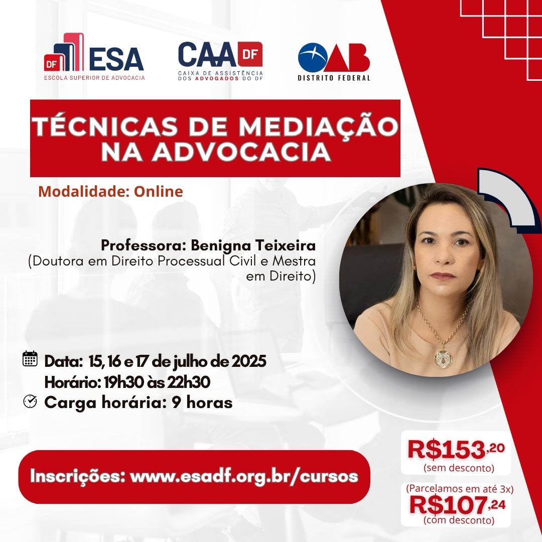 Técnicas de Mediação na Advocacia- ID 853