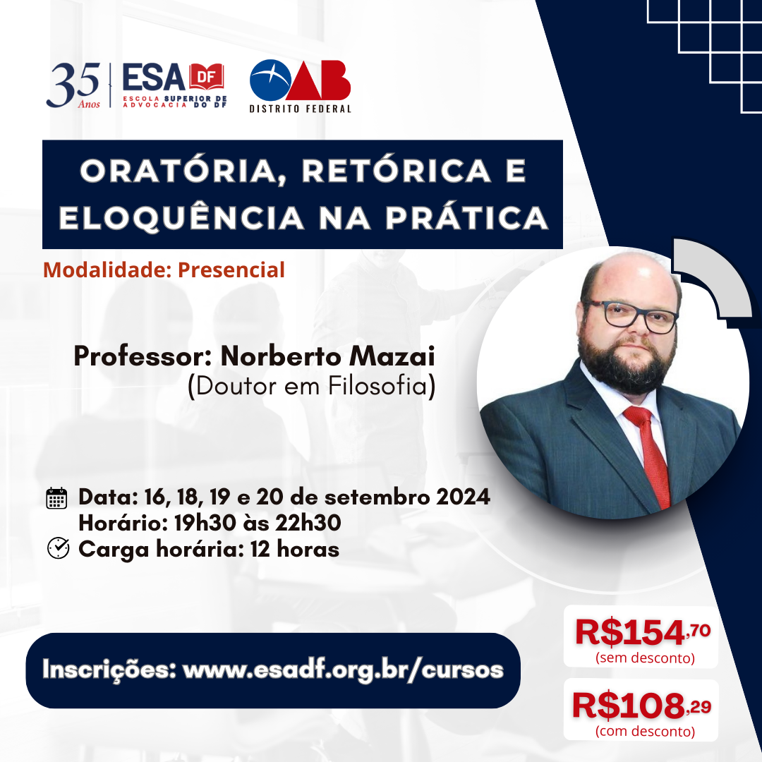 Oratória, retórica e eloquência na prática - ID 700