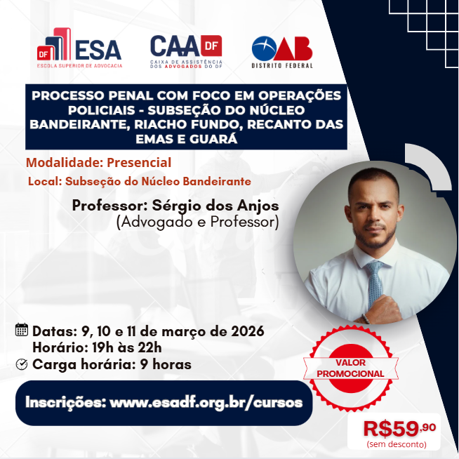 Processo Penal com foco em Operações Policiais - ID 949