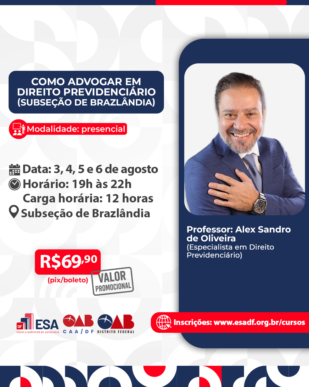 Como Advogar em Direito Previdenciário – Subseção de Brazlândia - ID 986