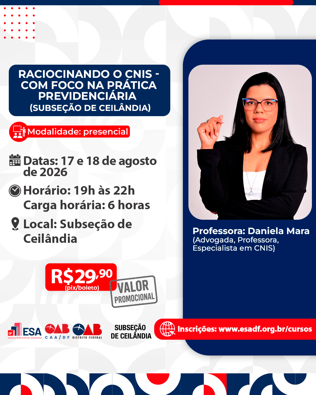 Raciocinando o CNIS - com foco na prática previdenciária - Subseção de Ceilândia - ID 1002