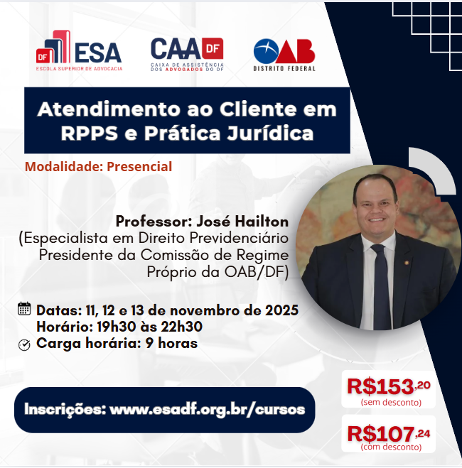 Atendimento ao Cliente em RPPS e Prática Jurídica - ID 898