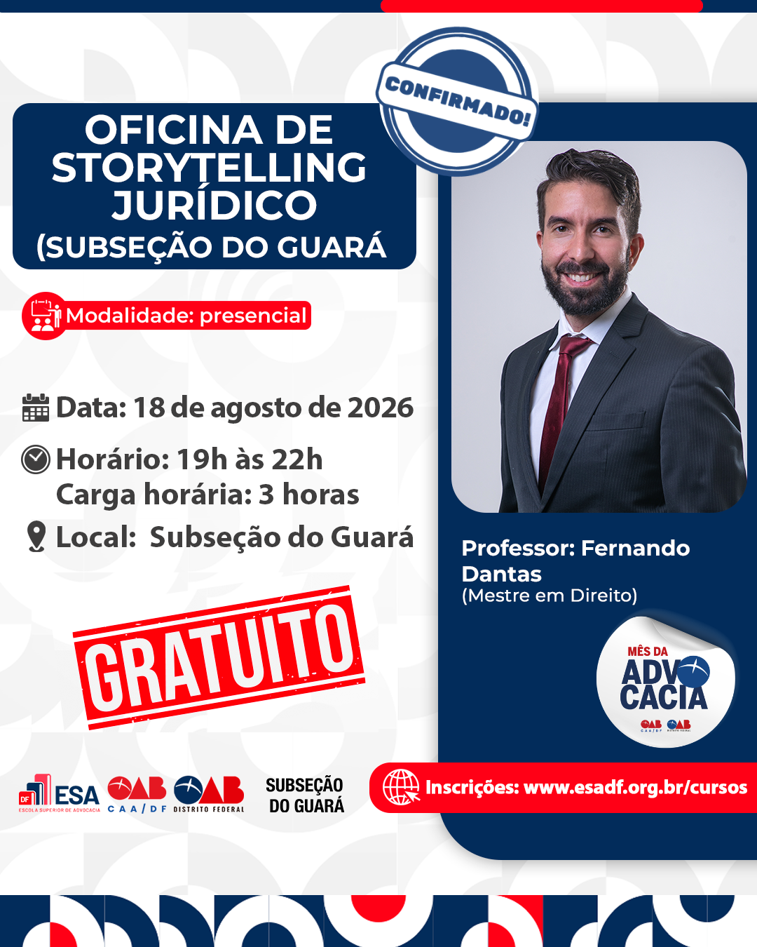 Oficina de Storytelling Jurídico: Subseção do Guará - ID 1018