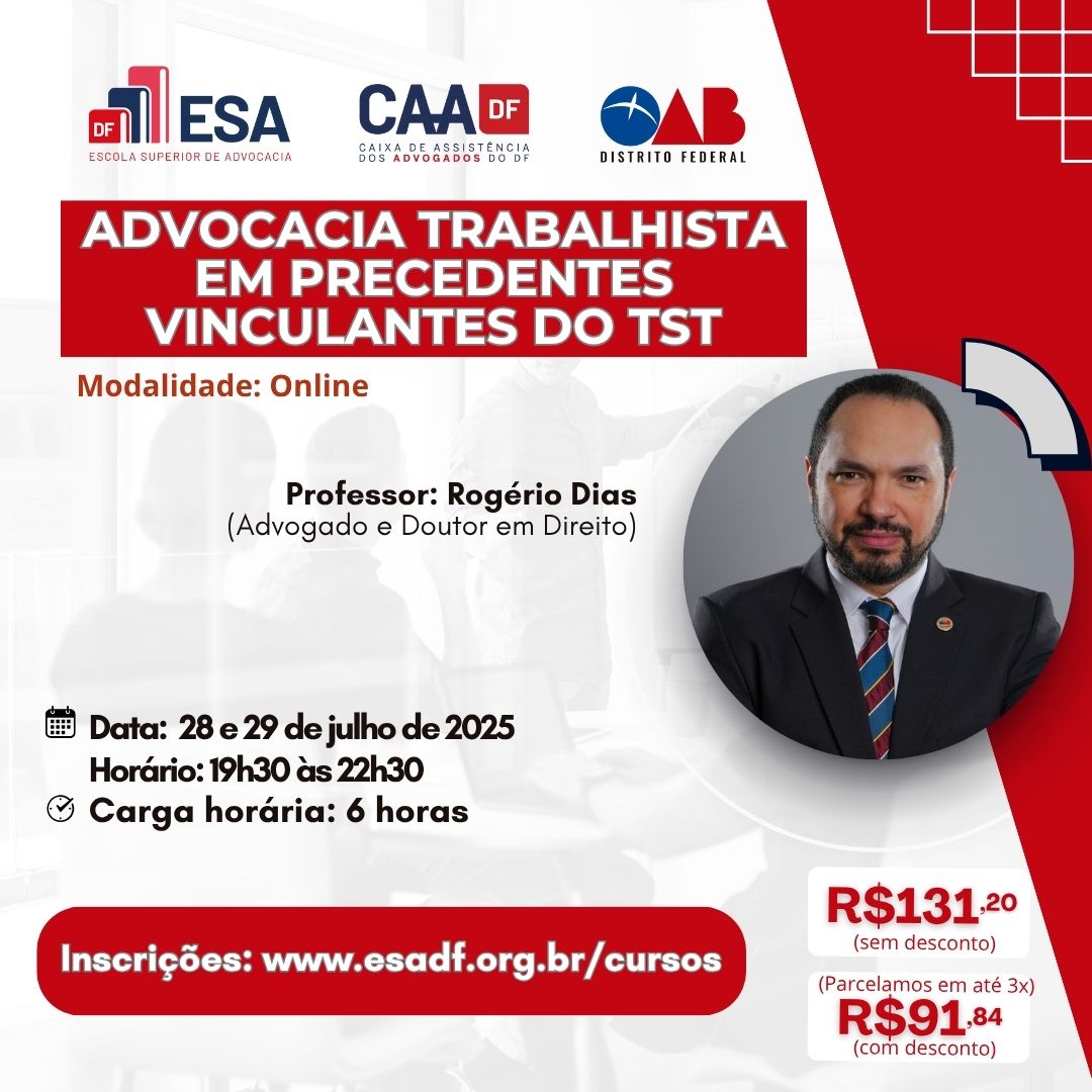 Advocacia Trabalhista em Precedentes Vinculantes do TST - ID 856