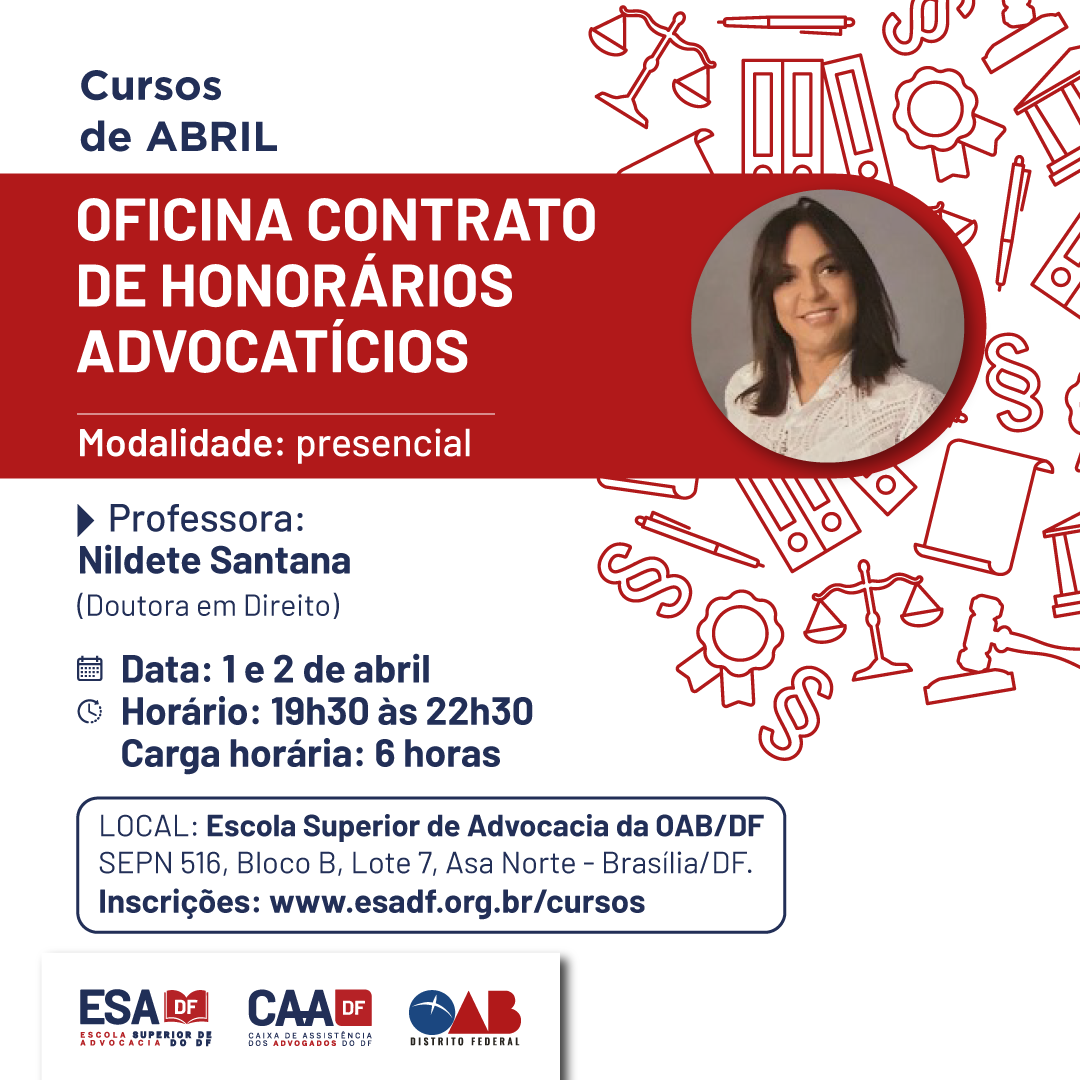 Oficina Contrato de Honorários Advocatícios - Presencial - ID 547