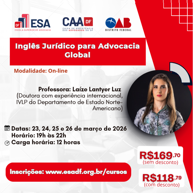 Inglês Jurídico para Advocacia Global - ID 941