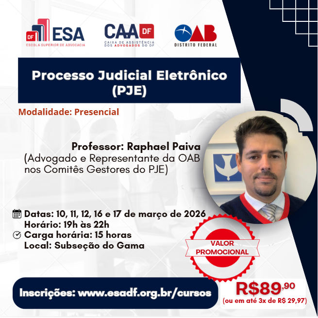 Processo Judicial Eletrônico (PJE) - Subseção do Gama - ID 948