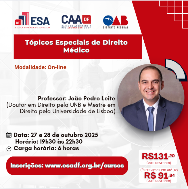 Tópicos Especiais de Direito Médico - ID 893