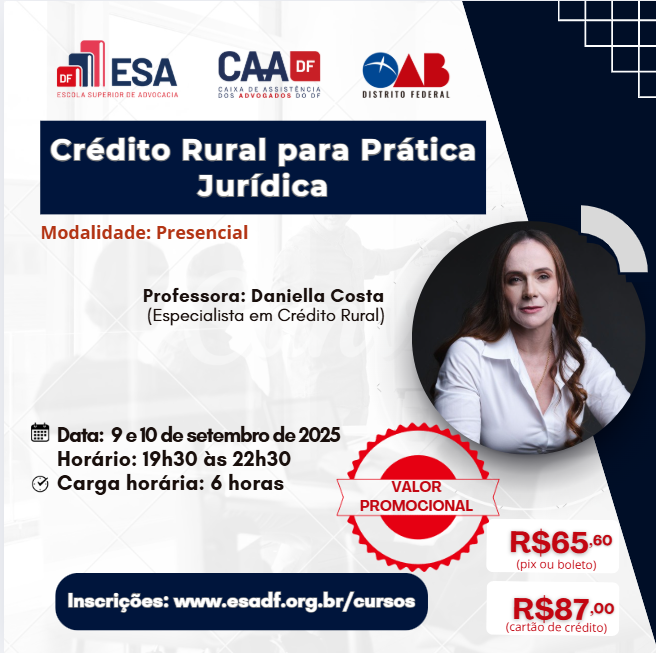 Crédito Rural para Prática Jurídica - ID 883